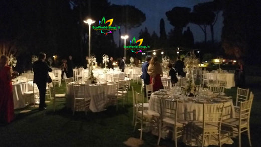 La qualità dei lampioni solari di EcoWorld-Shop.it al servizio dell'antica Villa Giovannelli