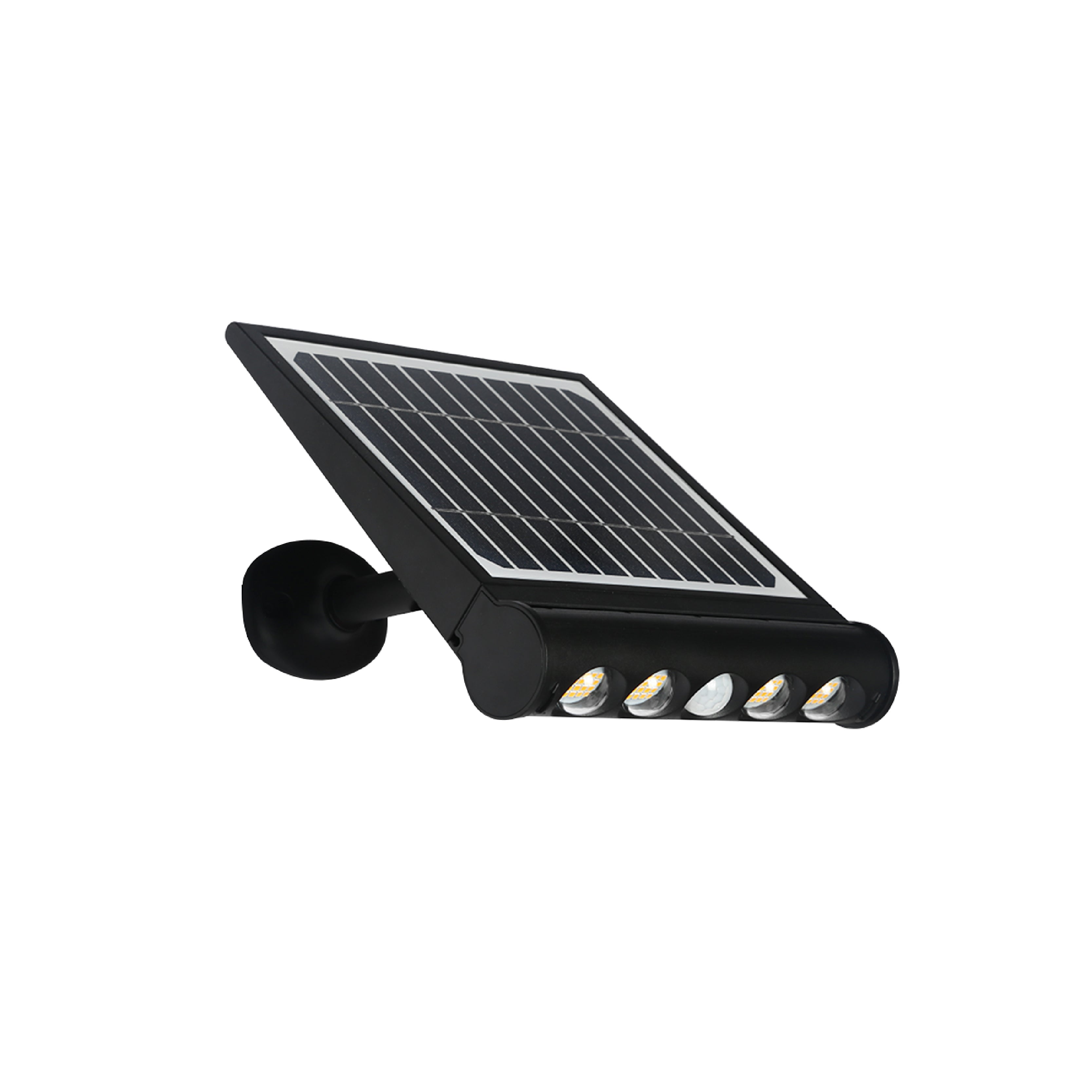 Faretto ad energia solare con pannello fotovoltaico e sensore di movimento 950 lumen