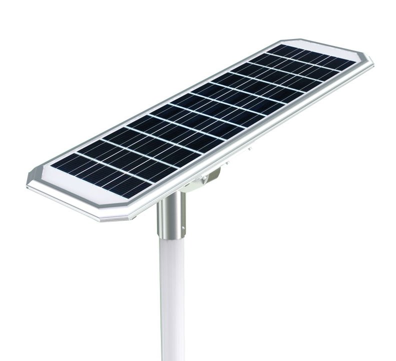 Lampione Solare Pannello Fotovoltaico Integrato 3000 Lumen