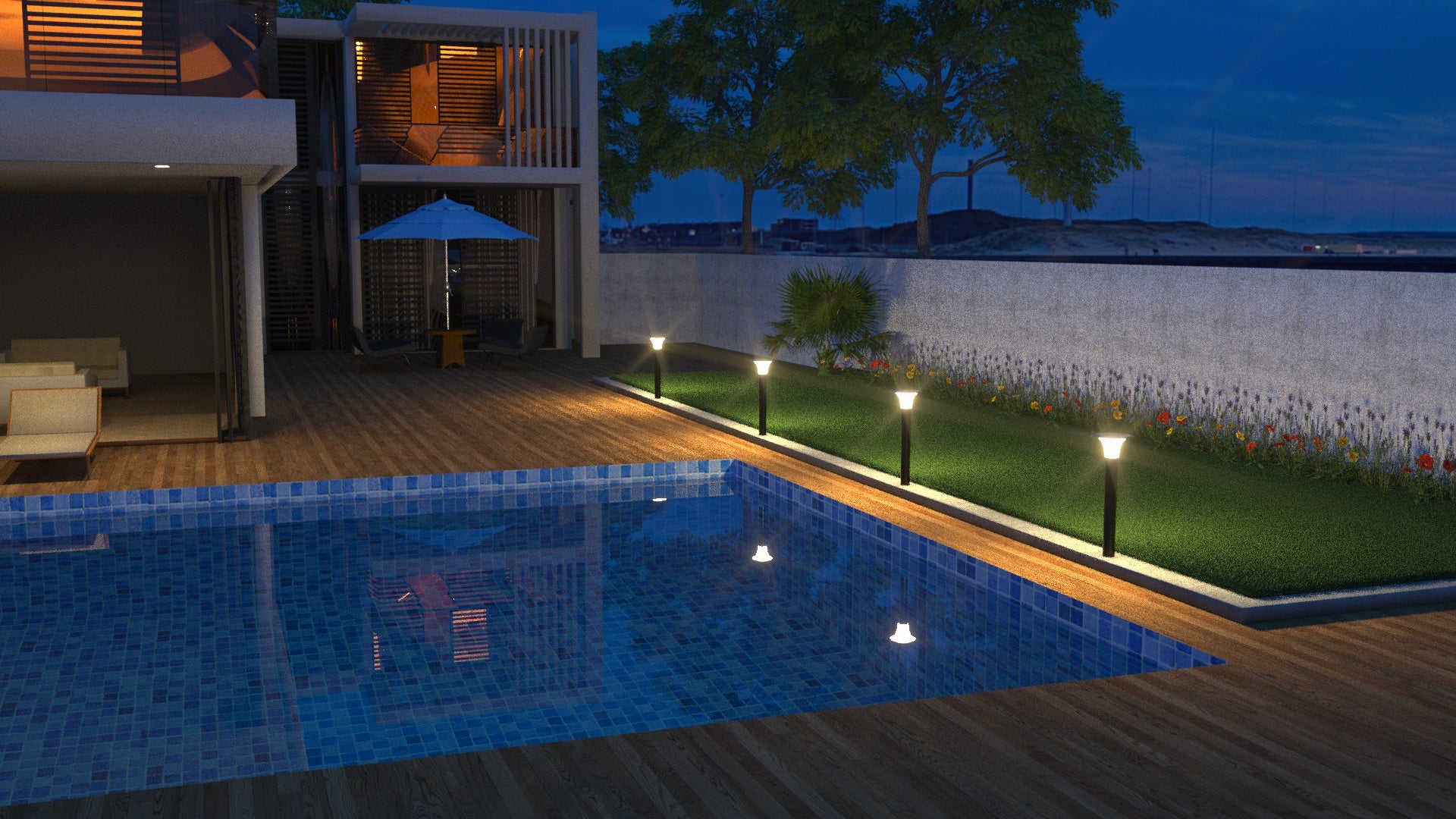 Lampioncino Solare da Giardino 2200 Lumen "LMS-088"