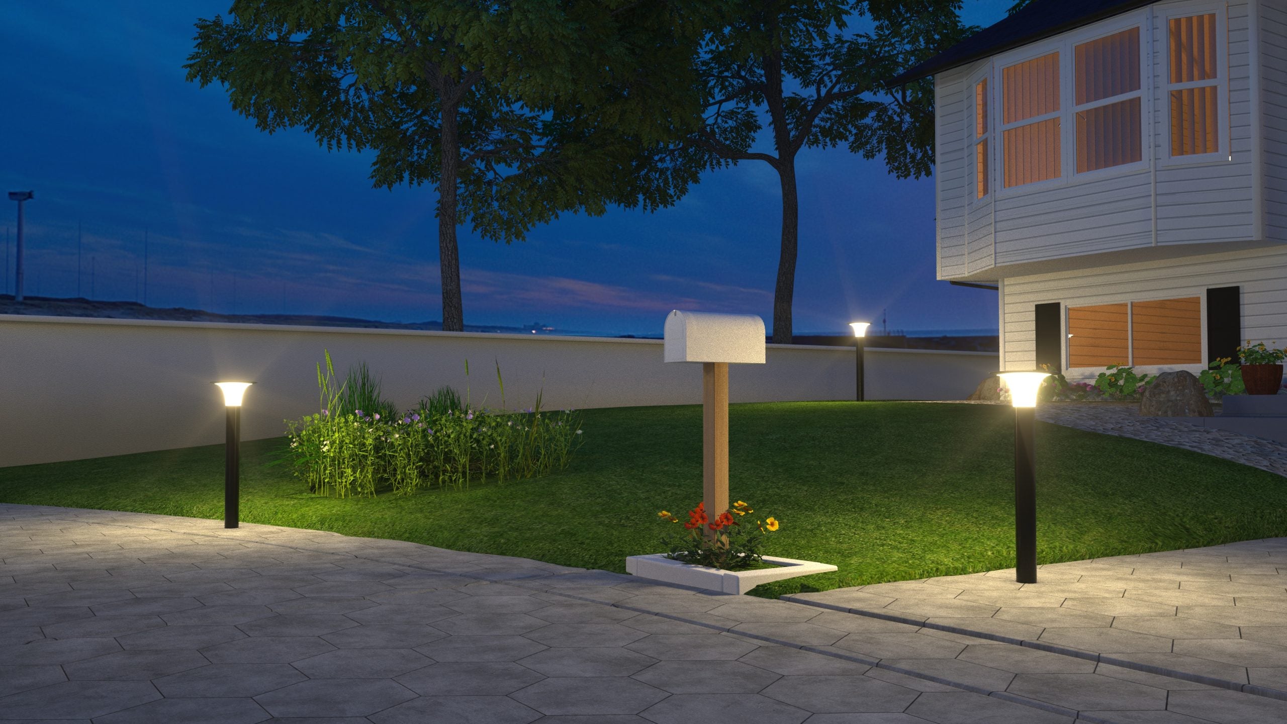 Lampioncino Solare da Giardino 2200 Lumen "LMS-088"