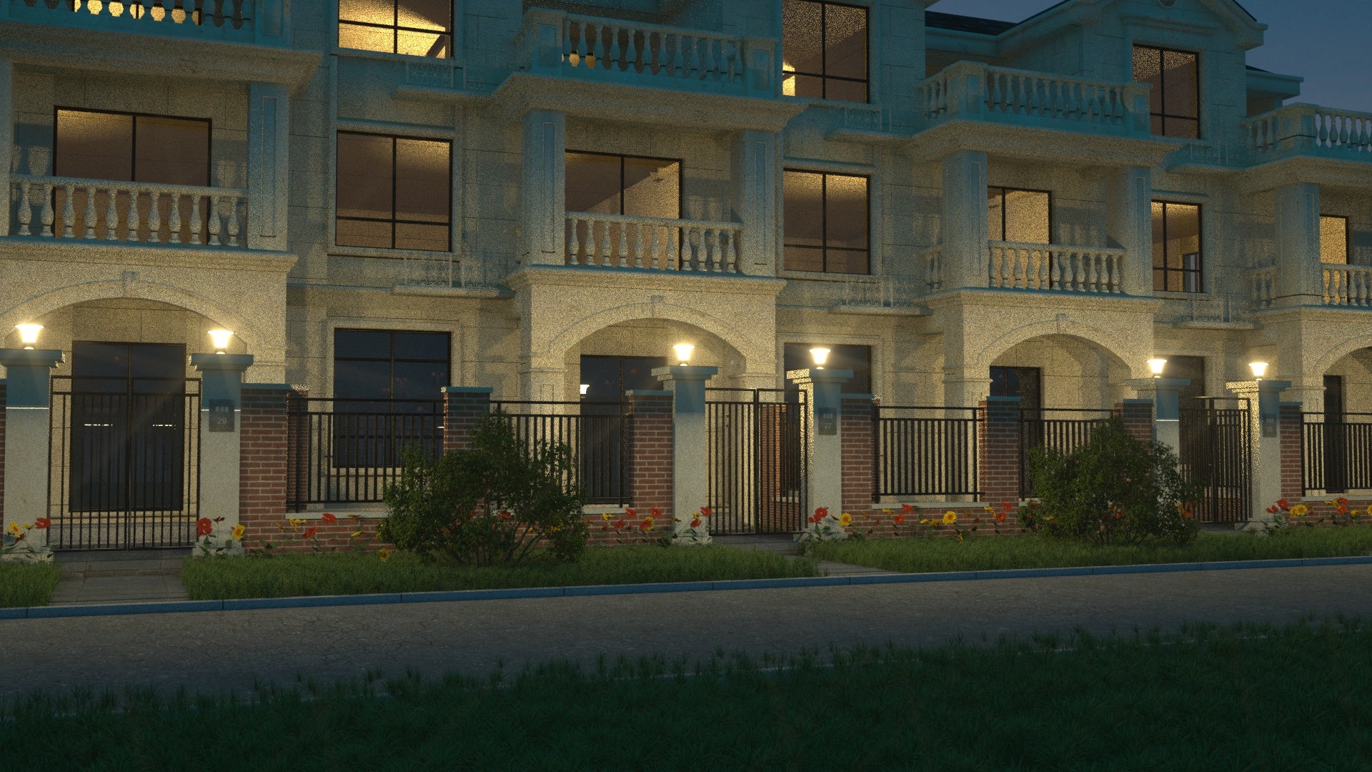 Lampioncino Colonna Solare da esterno 2200 Lumen "LMS-089"