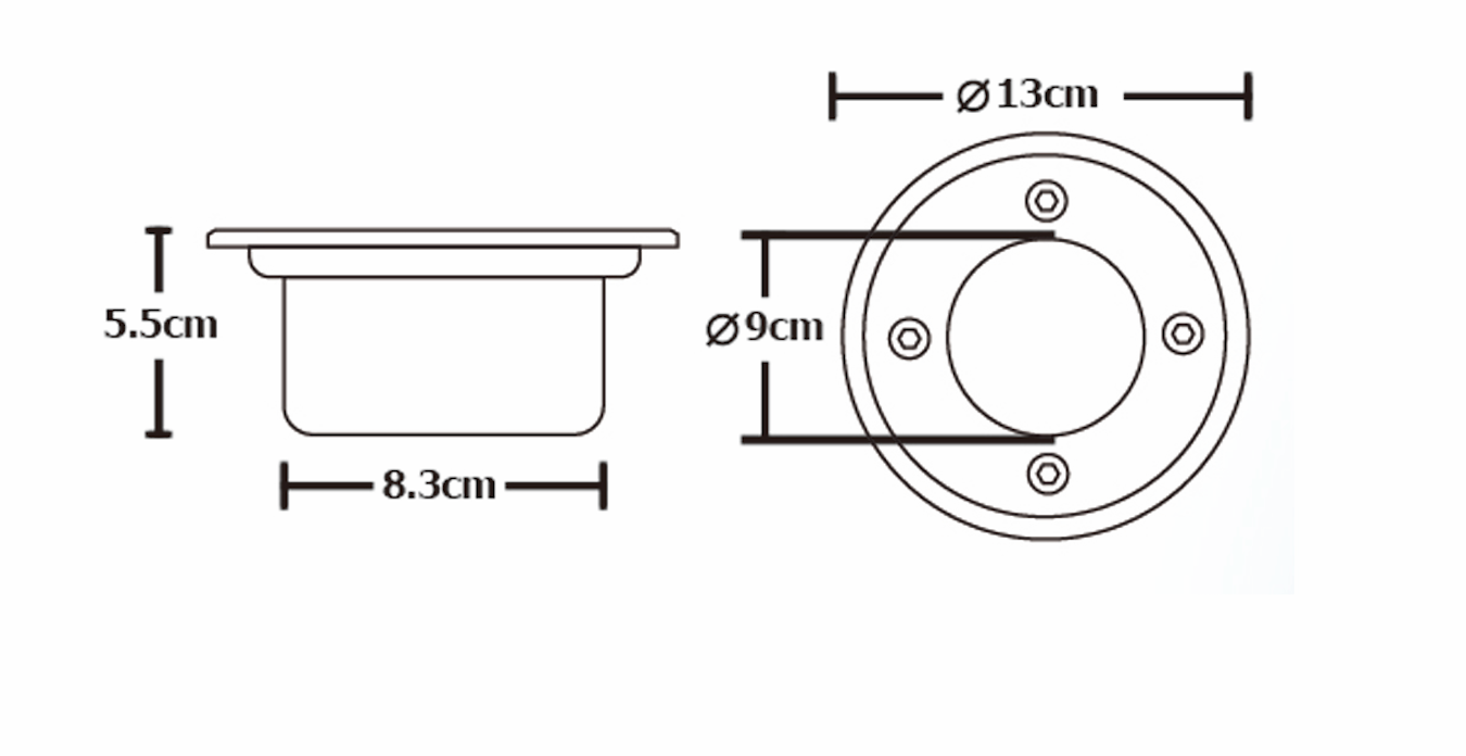 5 Pezzi - Segnapasso Solare da Incasso INTERRIOR
