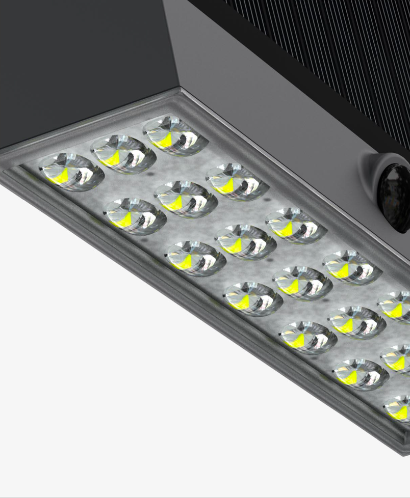 Lampada ad Energia Solare Applique da Parete "LMS-25"