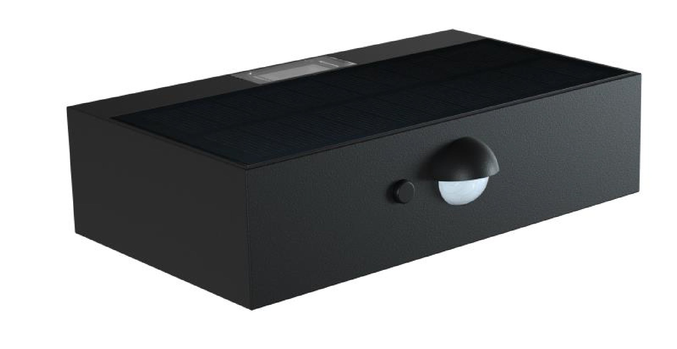 lampada da parete ad energia solare con sensore di movimento doppia fonte luminosa 350 lumen colore nero