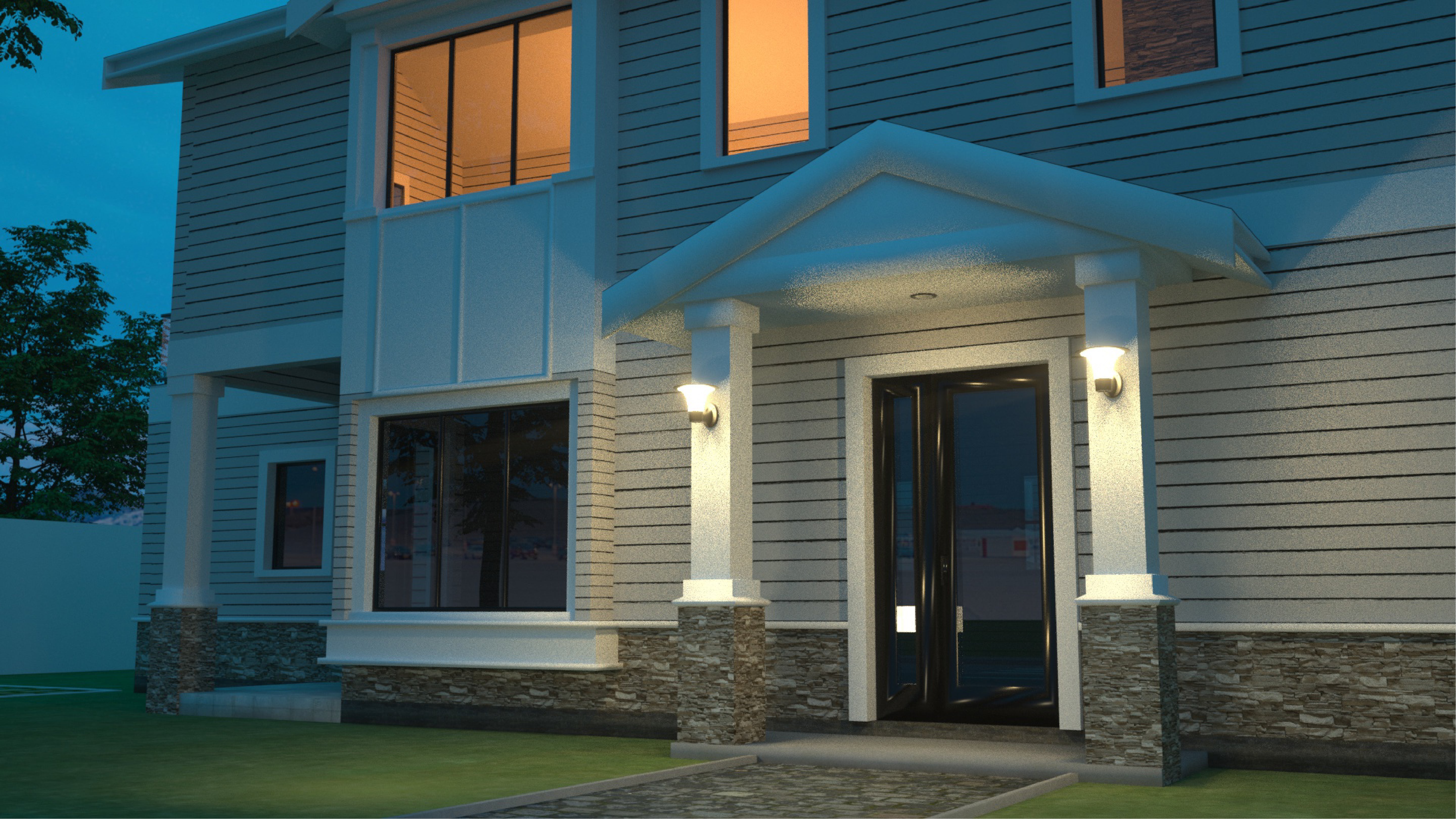 applique da esterno solare con pannello fotovoltaico 2200 lumen con sensore di movimento e sensore crepuscolare