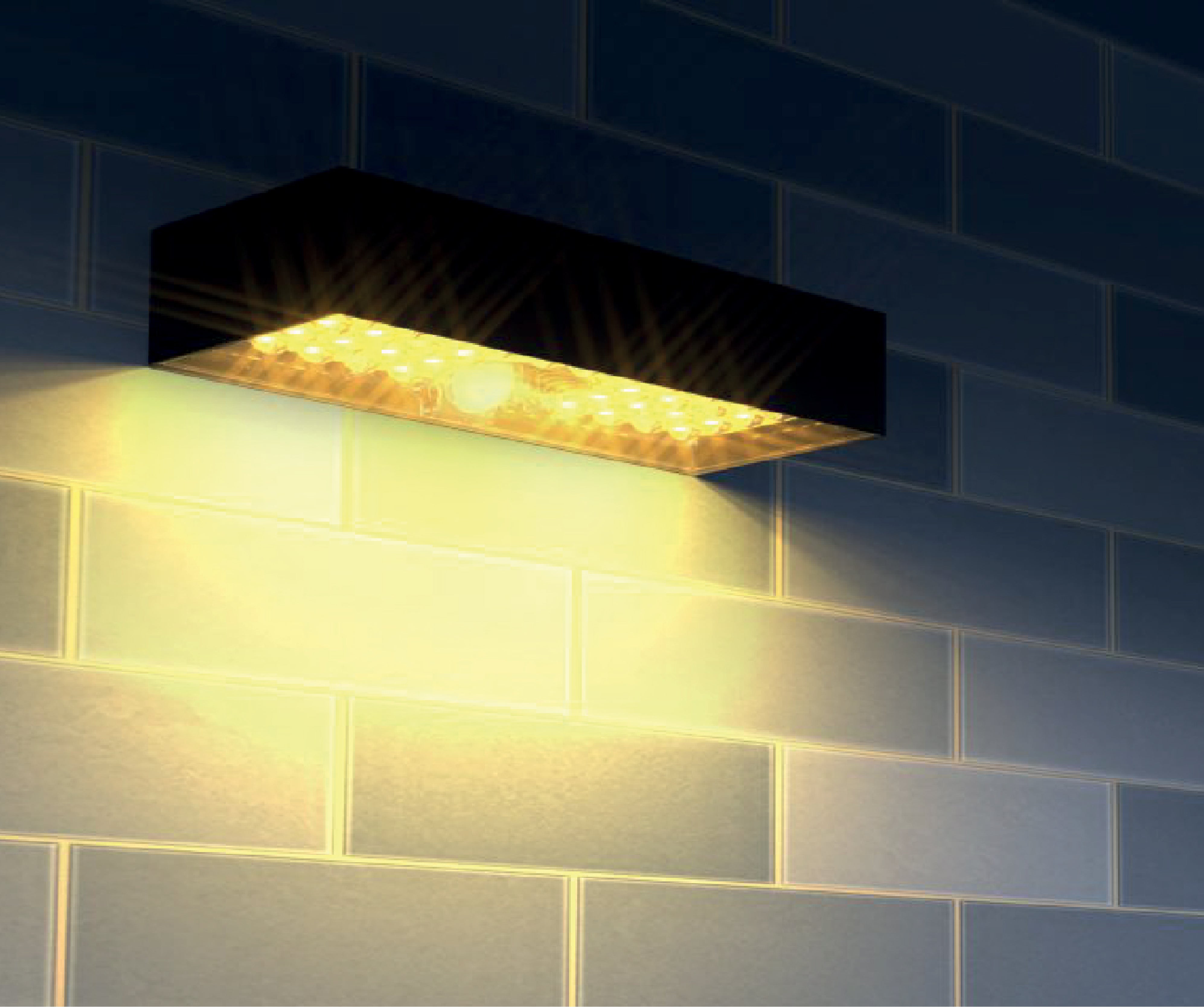 installazione lampada da parete ad energia solare con luce naturale o calda colore della lampada nera 800 lumen