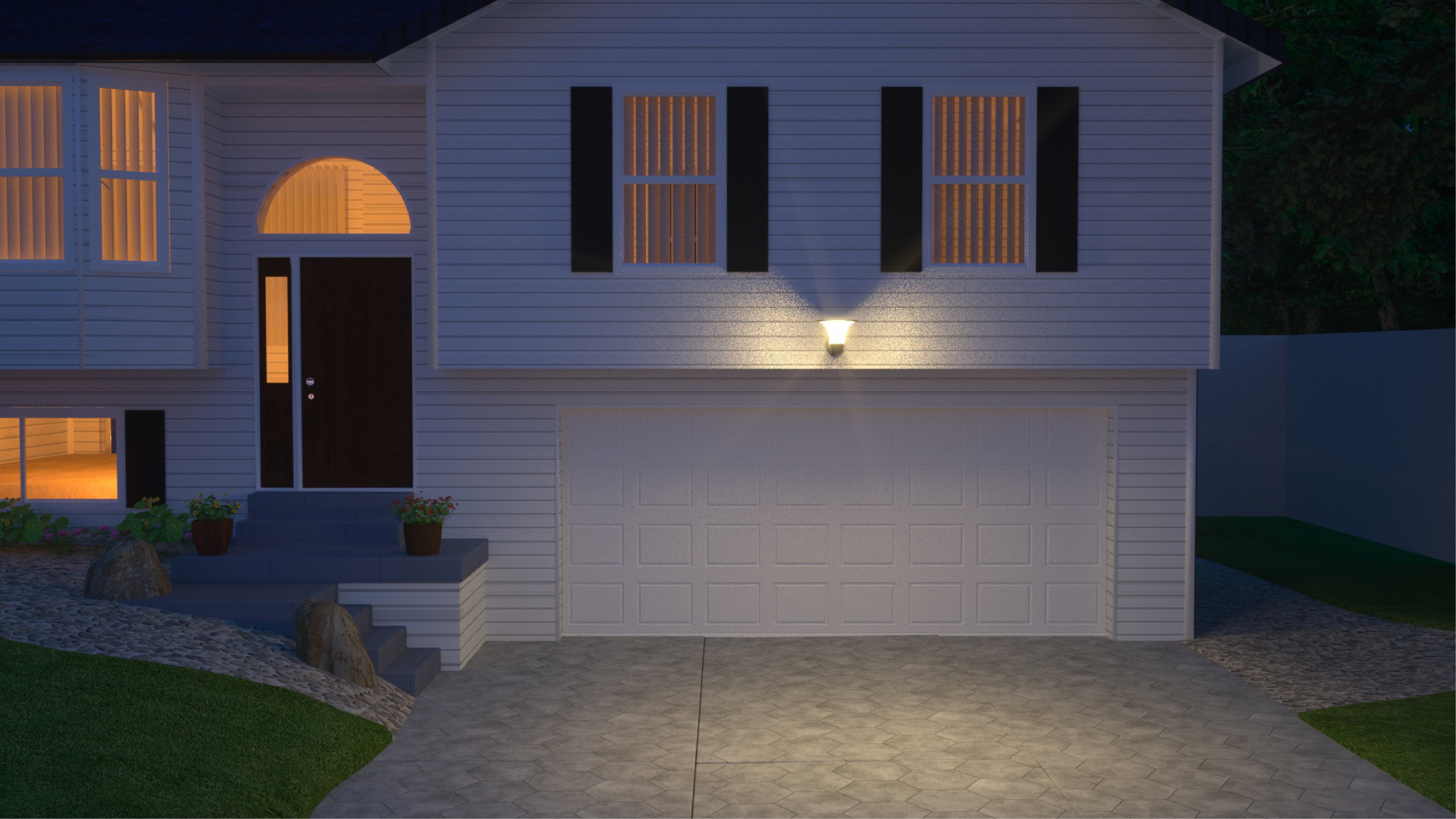 applique da esterno solare con pannello fotovoltaico 2200 lumen colore della luce bianco caldo e bianco freddo