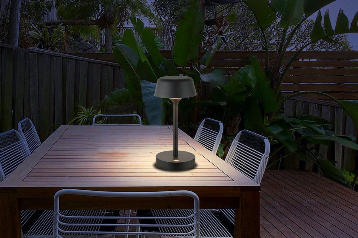 Lampada Solare da Tavolo Nera