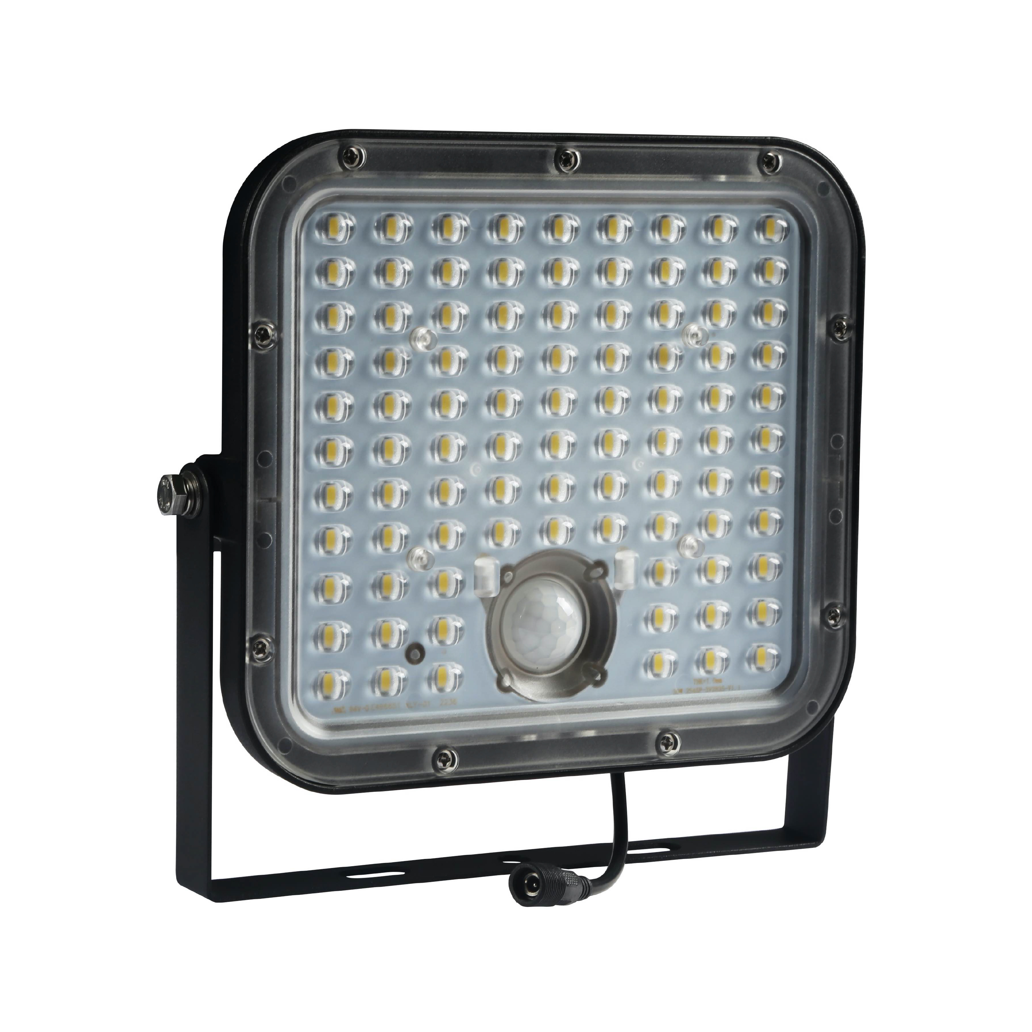 Faro solare a led 4800 lumen con sensore di movimento e led