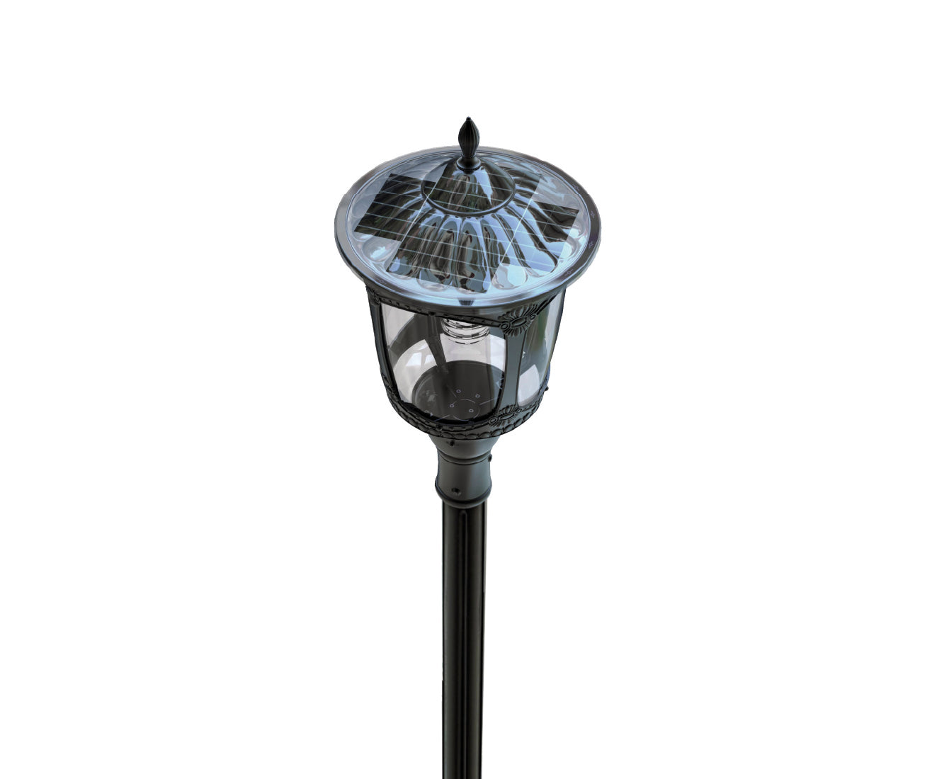 Lampione Solare Vintage 170 Cm 50 Lumen Per Giardino E Vialetto – IP45