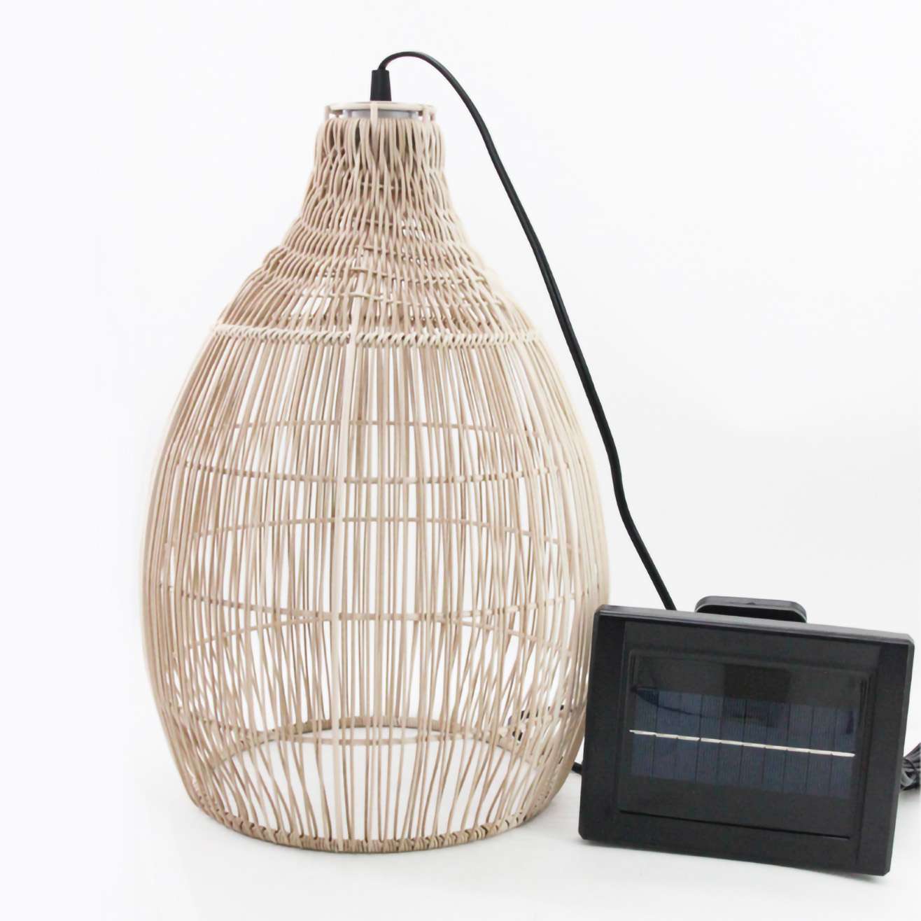 lampada led pendente e pannello solare