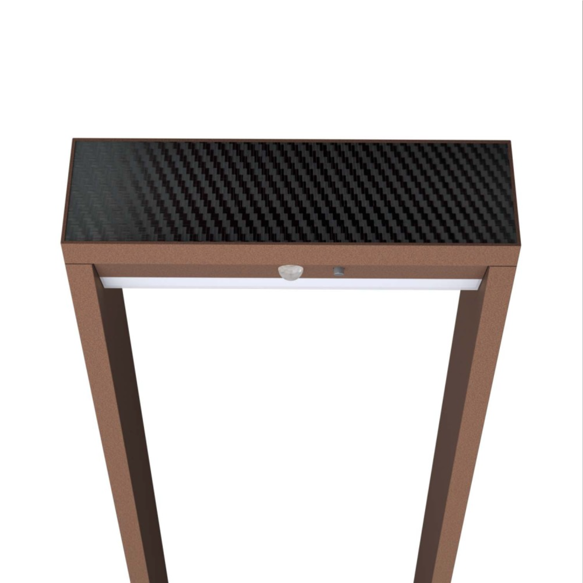Pannello fotovoltaico del lampioncino ad energia solare da giardino in corten