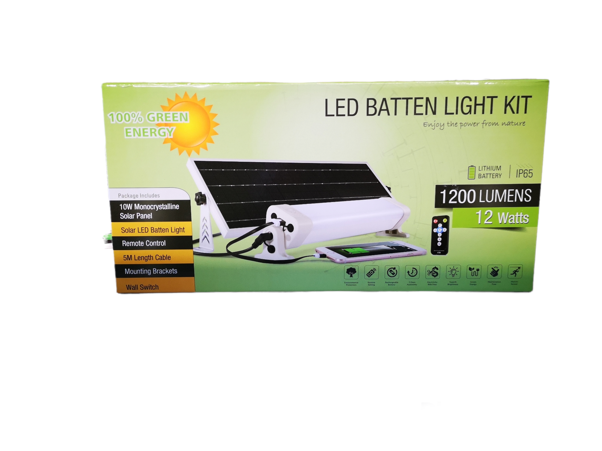Plafoniera Led Solare 1200 Lumen