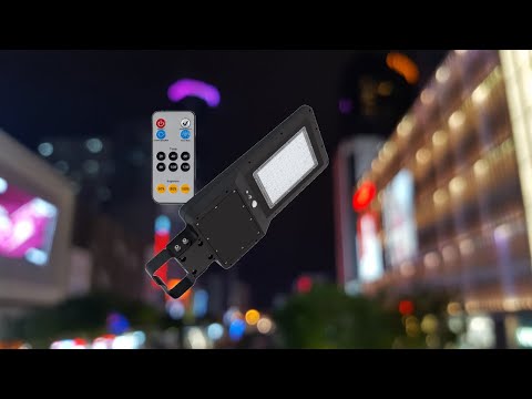 video lampione solare 6000 lumen con telecomando