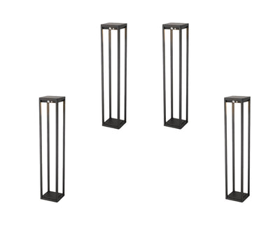 4 Pezzi - Lampioncino ad energia Solare per giardino 600 Lumen