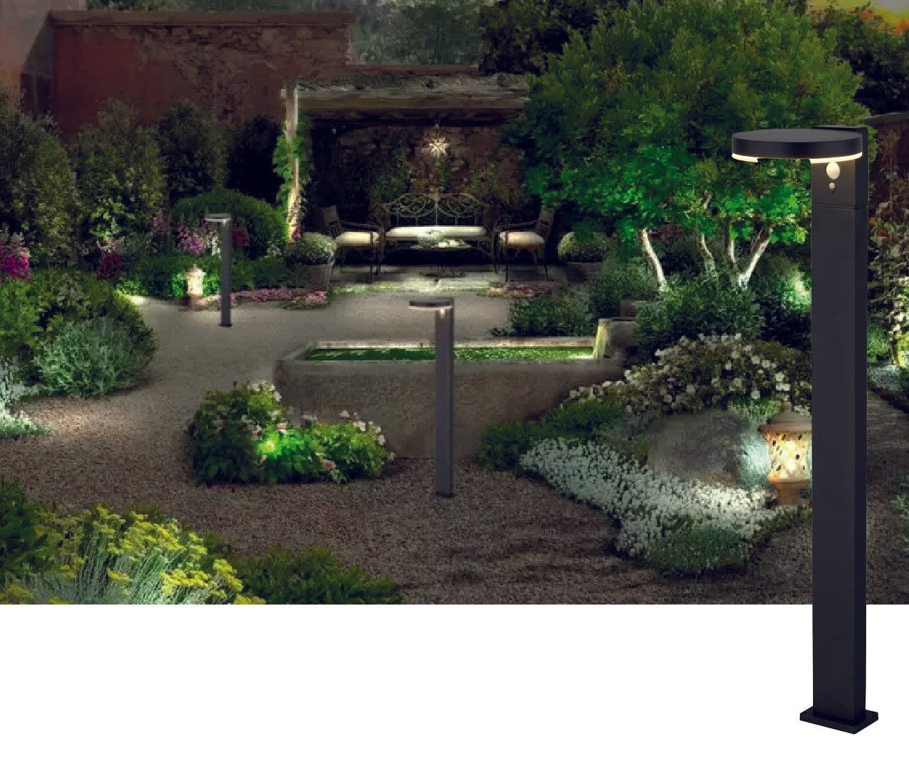 Lampioncino per Giardino ad Energia Solare da 600 Lumen "LMS-086"