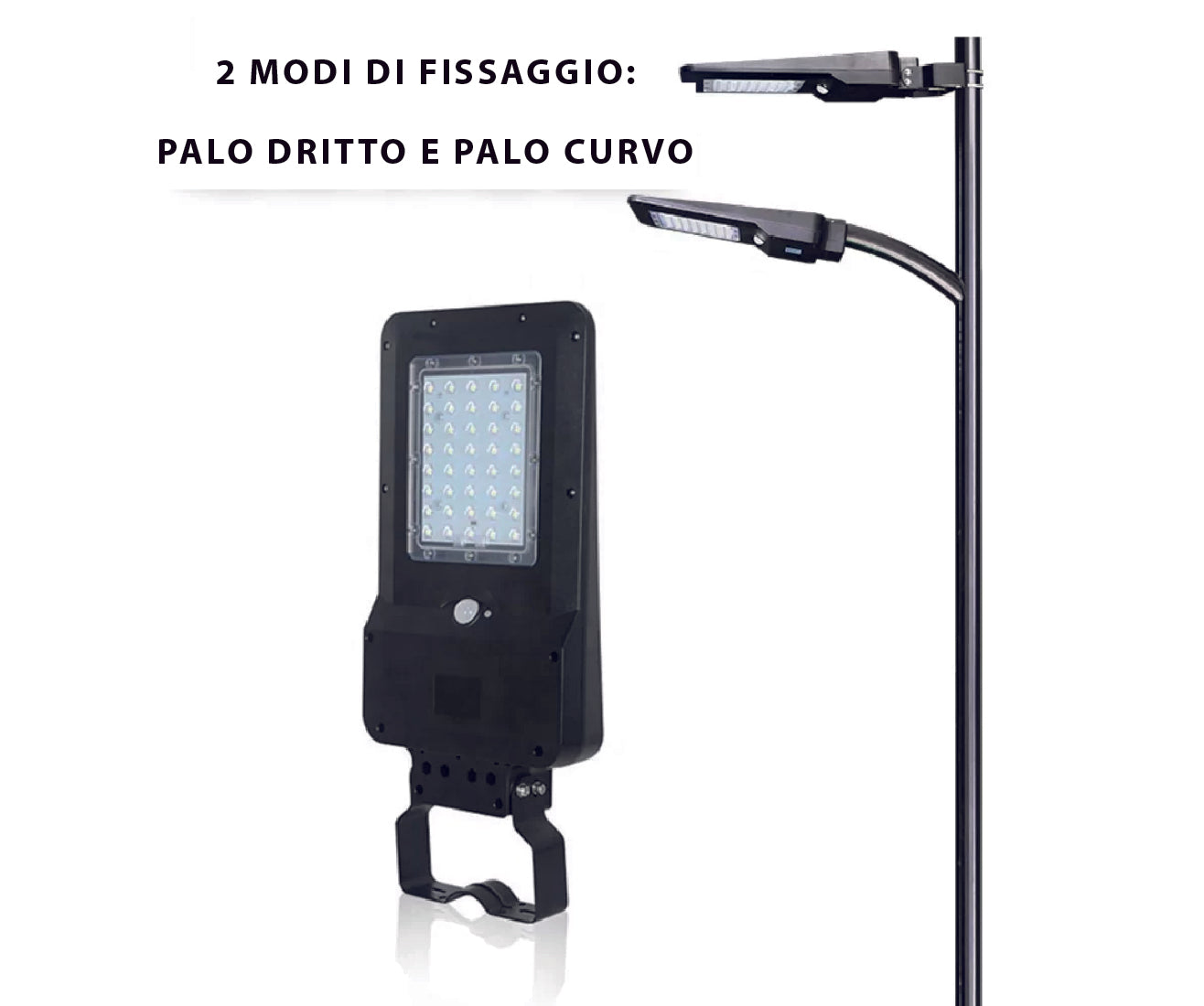 Lampione ad Energia Solare 1600 Lumen