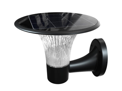 Applique solare da parete stile classico colore nero