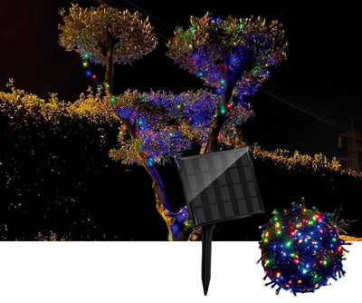Catena luminosa esterno energia Solare 10 metri Multicolor