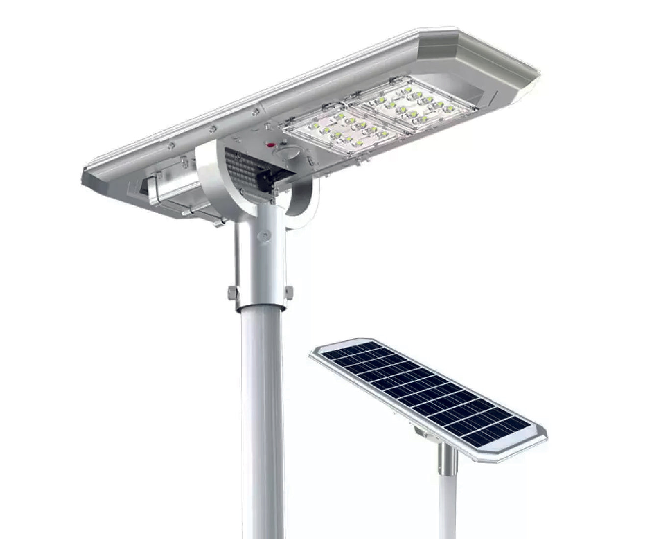 Lampione Energia Solare 2000 Lumen con programmazione illuminazione