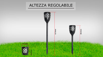 Modalità di utilizzo lampioncino da giardino solare FIAMMA