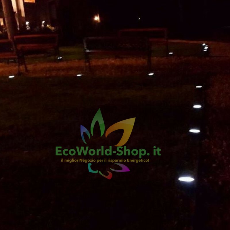 Segnapassi solari illuminazione giardino