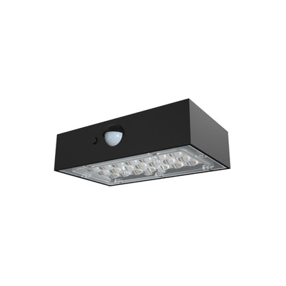 applique ad energia solare da esterno con pannello solare 350 lumen colore nero