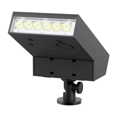 Faretto da esterno solare, 6 led con colore bianco naturale, pannello incorporato nella parte superiore