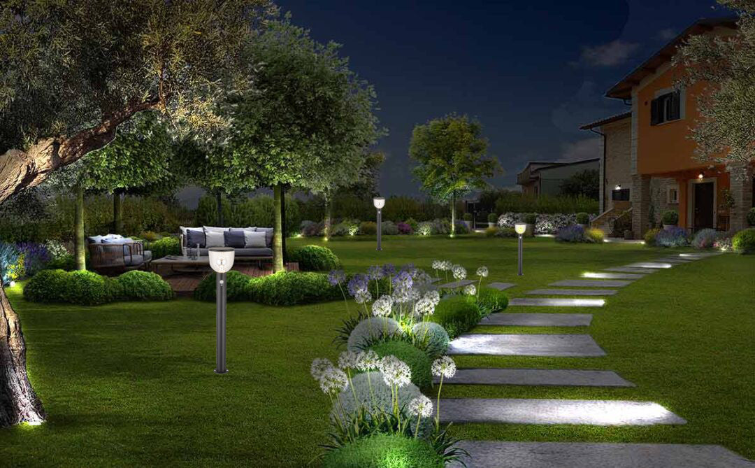 4 Pezzi - Lampioncino Solare per Giardino e Viali