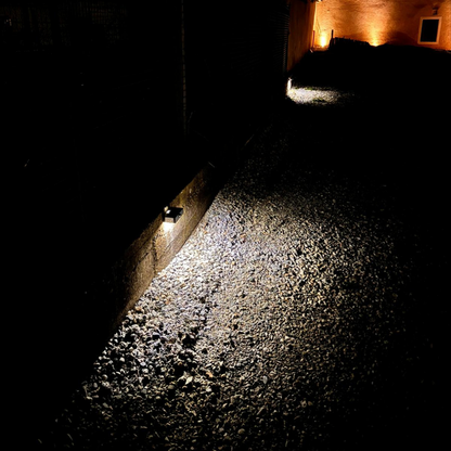 lampade da parete per illuminazione viale esterno, 2 modalità di funzionamento, sensore crepuscolare e sensore di movimento, 350 lumen di flusso luminoso