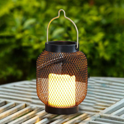 lampada da tavolo ad energia solare effetto candela