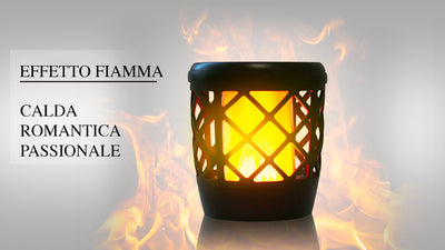 Effetto emesso dalla lampada solare da esterno FIAMMA