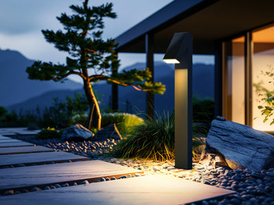 lampioncino solare da esterno per giardino con flusso luminoso 500 lumen, colore della luce bianco naturale, 4 modalità di funzionamento