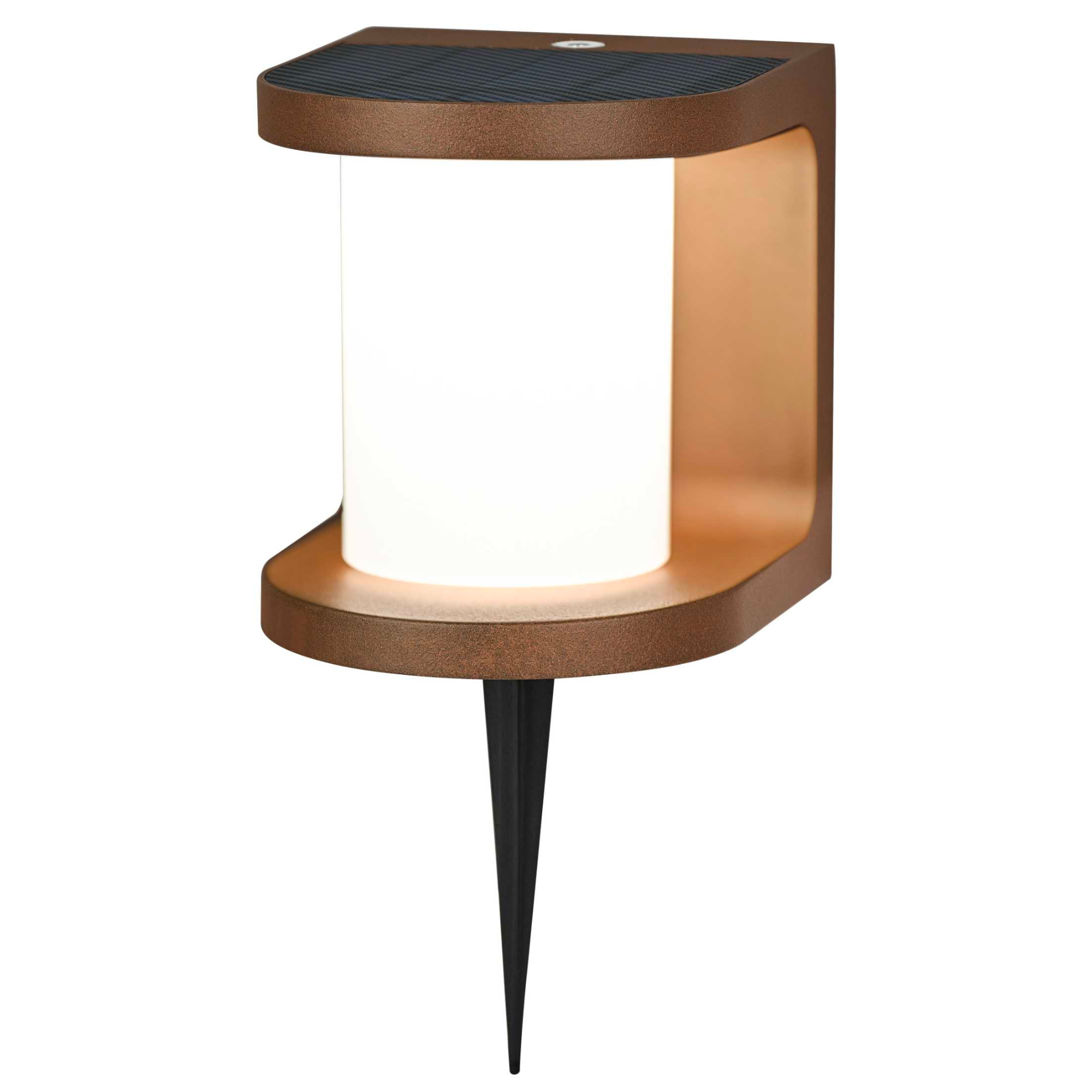 Lampioncino da Giardino Solare 370 Lumen "LMS-079" Corten