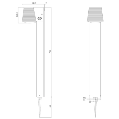 Lampioncino Solare da Giardino "LMS-G09"