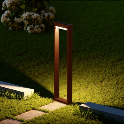 lampioncino ad energia solare con pannello fotovoltaico incorporato, flusso luminoso 600 lumen con sensore crepuscolare e sensore di movimento