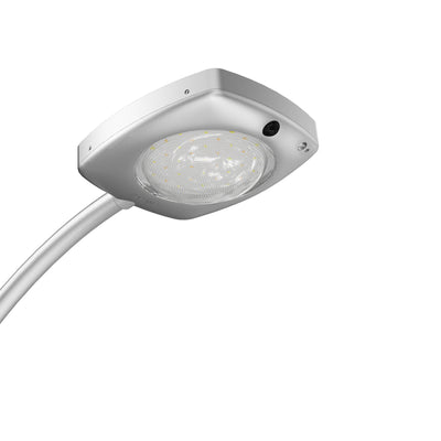 lampione ad energia solare a led con pannello fotovoltaico incorporato 
