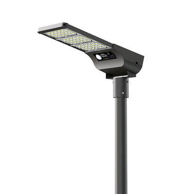 lampione solare 9000 lumen montato su palo