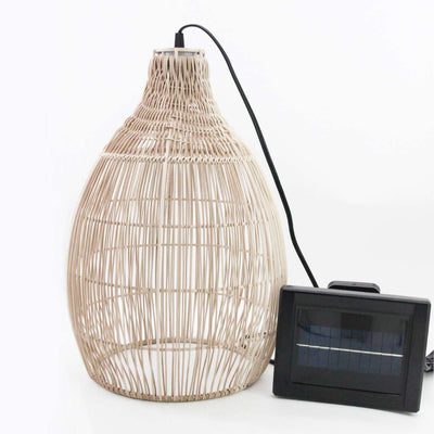 lampada led pendente e pannello solare