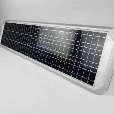 Lampione Energia Solare Pannello Fotovoltaico Integrato 4000 Lumen