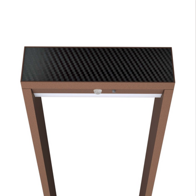 Pannello fotovoltaico del lampioncino ad energia solare da giardino in corten