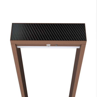 Pannello fotovoltaico del lampioncino ad energia solare da giardino in corten