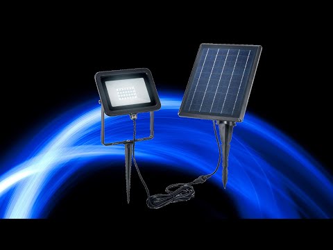 Faretto Led da Esterno e da Giardino Con Pannello Solare Fotovoltaico