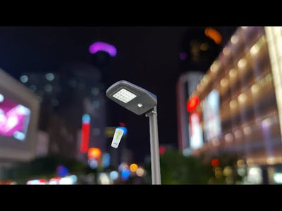 video lampione ad energia solare 2000 lumen