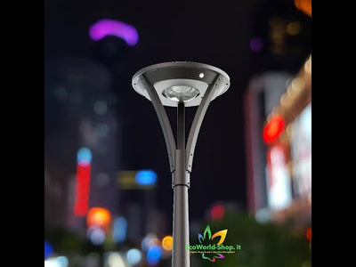 video lampione solare park 3000 lumen