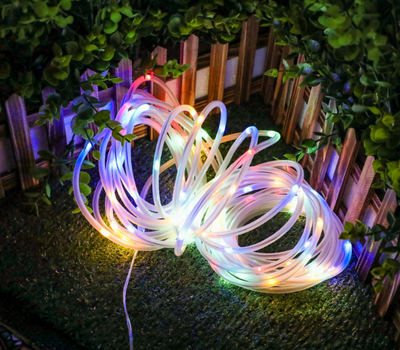 Tubo Luminoso 100 Led ad Energia Solare Multicolor
