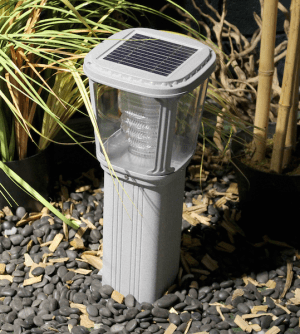 Pannello solare per ricarica batterie interne al lampioncino a led