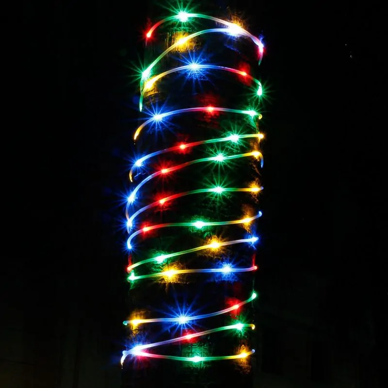tubo luminoso led multicolor per addobbi natalizi