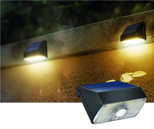 Luci Solari Esterno 60 LED Lampade Solari da Giardino IP65 Impermeable  Farett